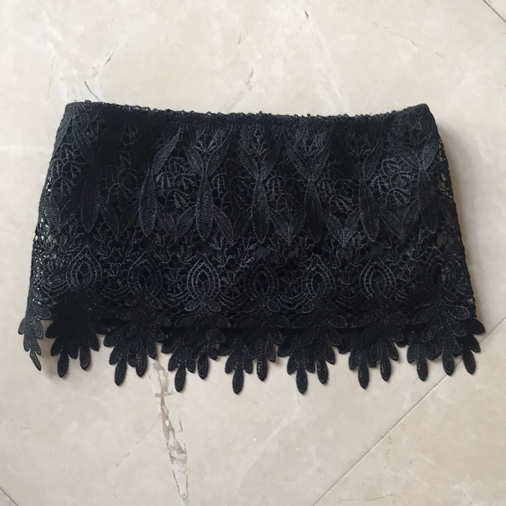 LF Paper Heart Crochet Crop Top